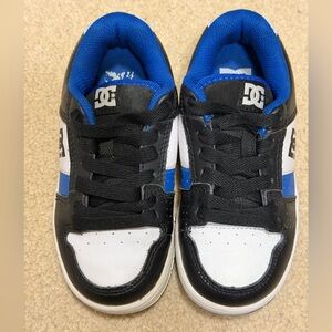 DC Kids' Sneakers in Black, Blue, and White